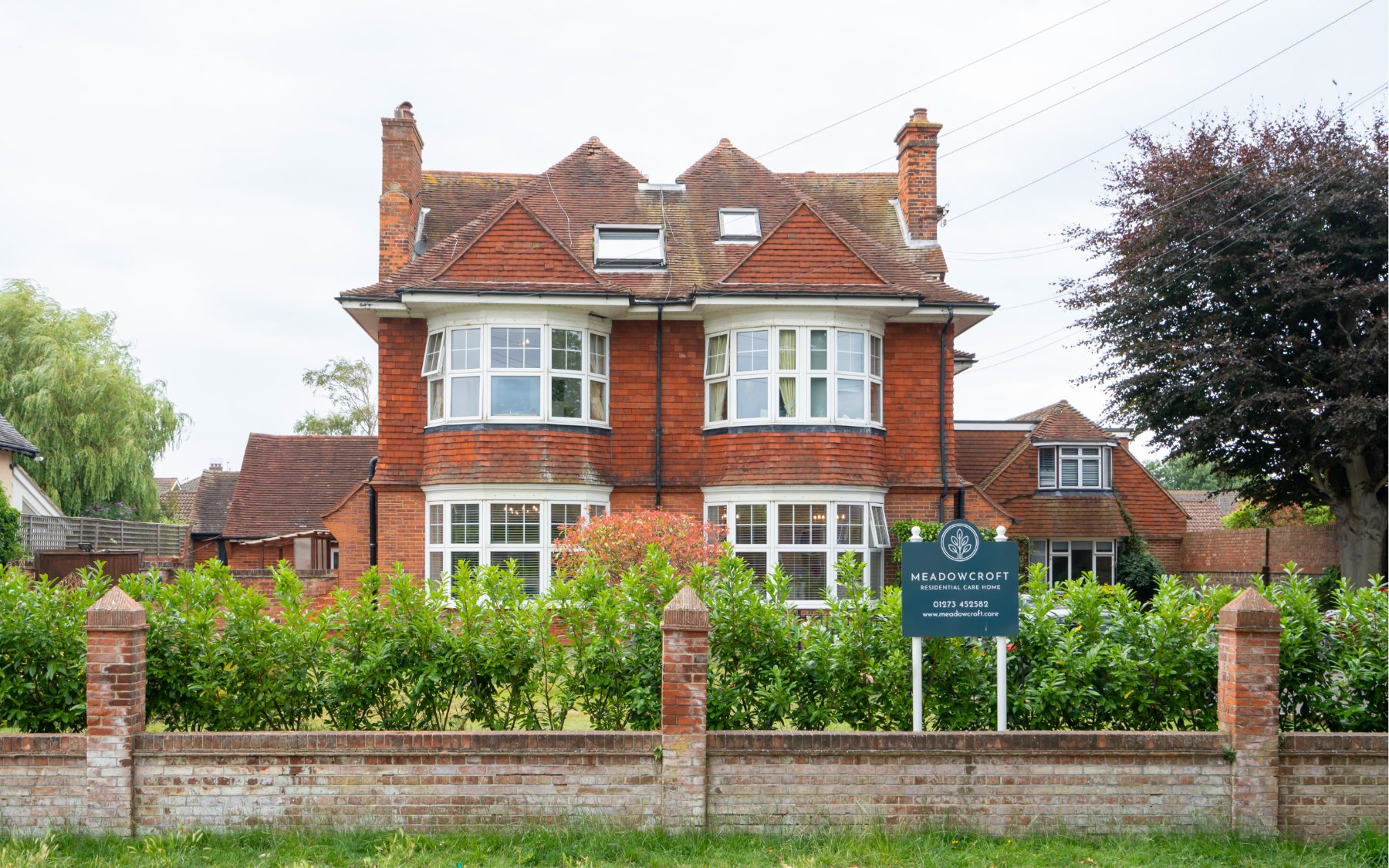 The front of Meadowcroft care home in Shoreham-by-Sea
